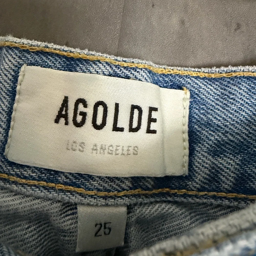 AGOLDE Parker Cut-Off Denim Shorts B2592